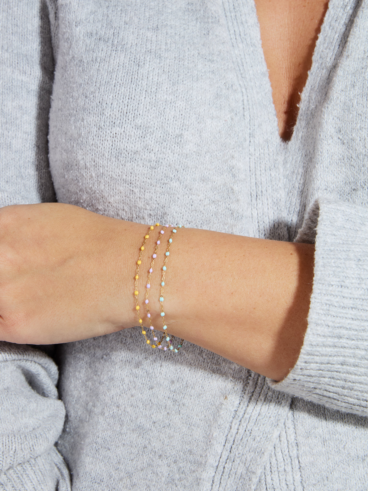 Classic Gigi Lemon Resin Yellow Gold Bracelet | Ylang 23