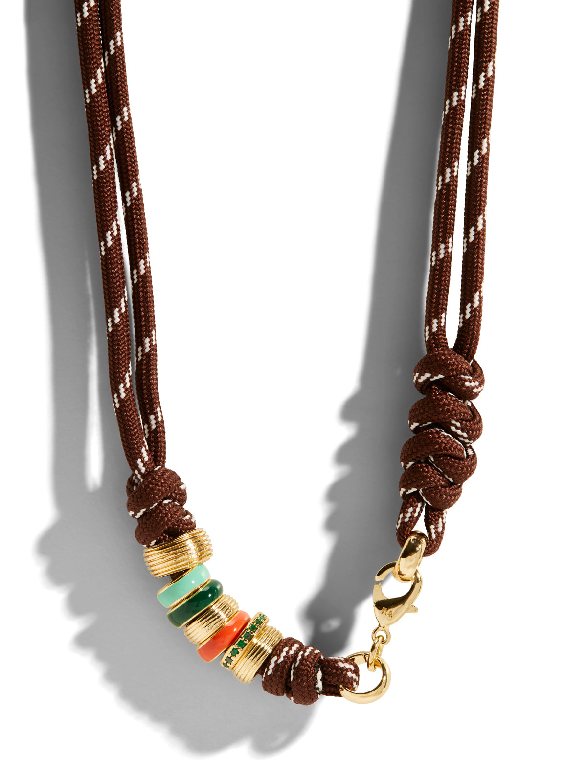 The Brown Supersize Happy Cord Necklace