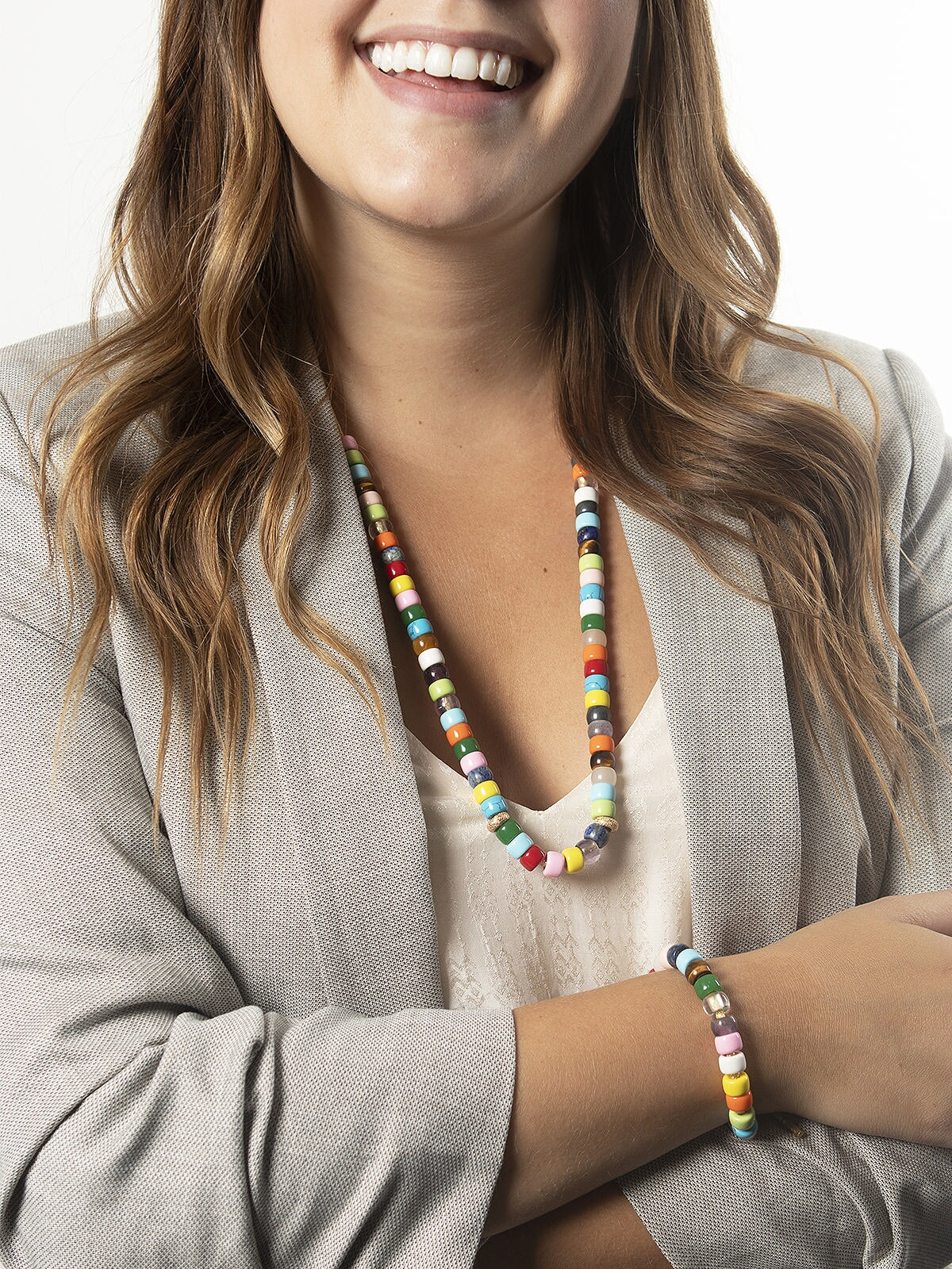Forte Beads Rainbow Necklace and Bracelet Multikit | Carolina Bucci