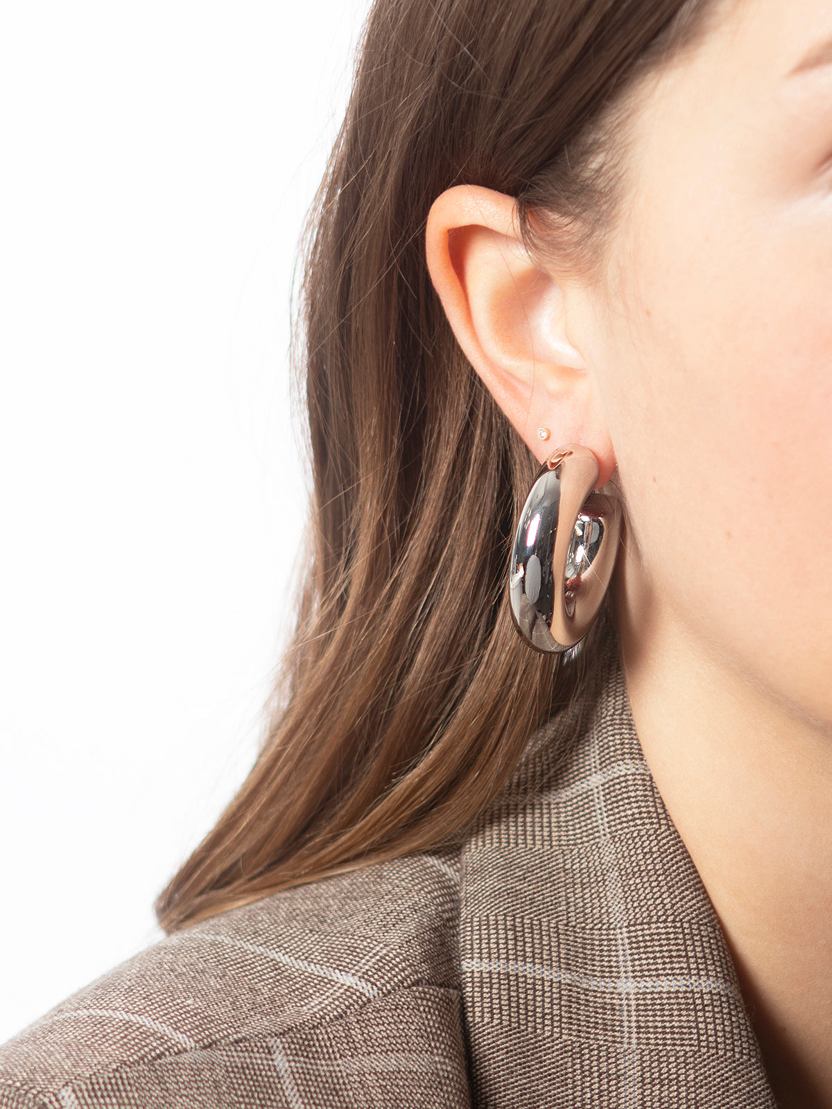 Janis Savitt Medium Hoop Earrings