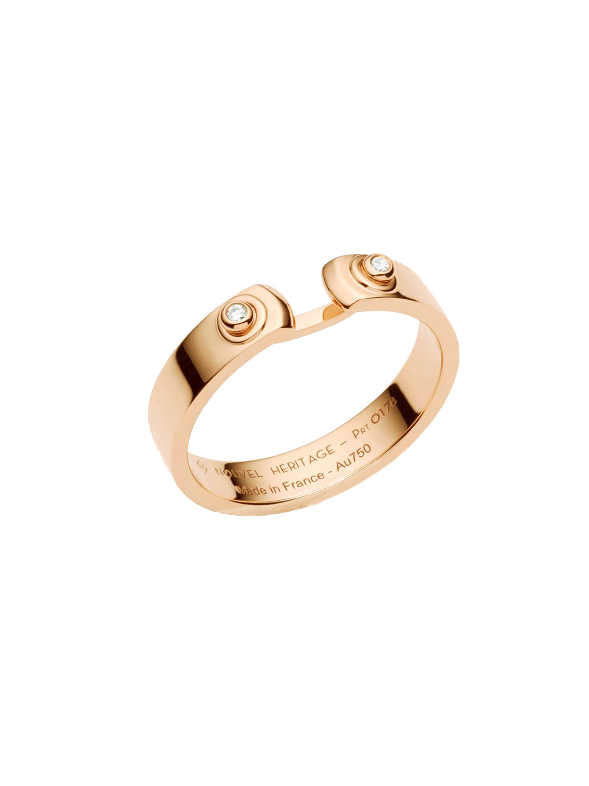 Empreinte Large Ring, Pink Gold - Categories