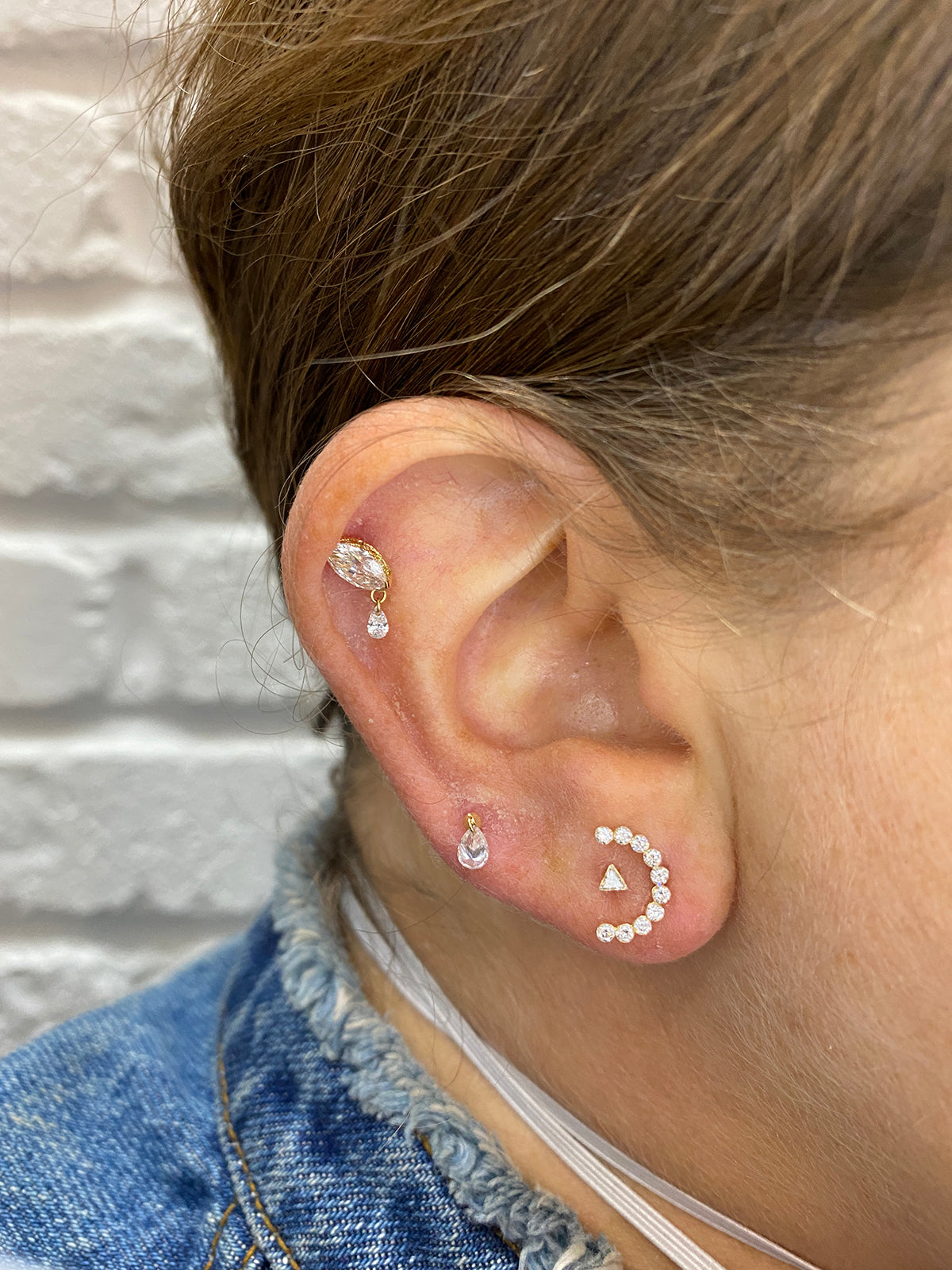 Maria tash scalloped diamond Clearance