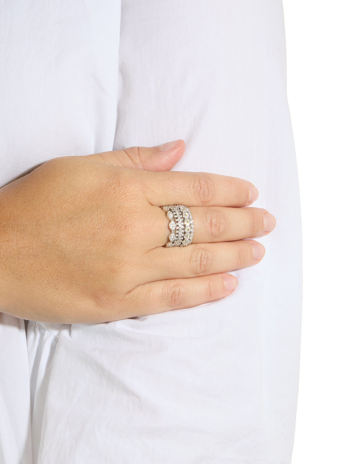 Adele Diamond White Gold Band