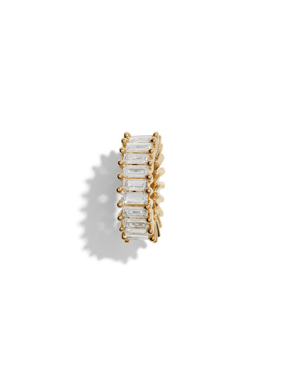 Lab Grown Diamond Prong Set Baguette Big Bead
