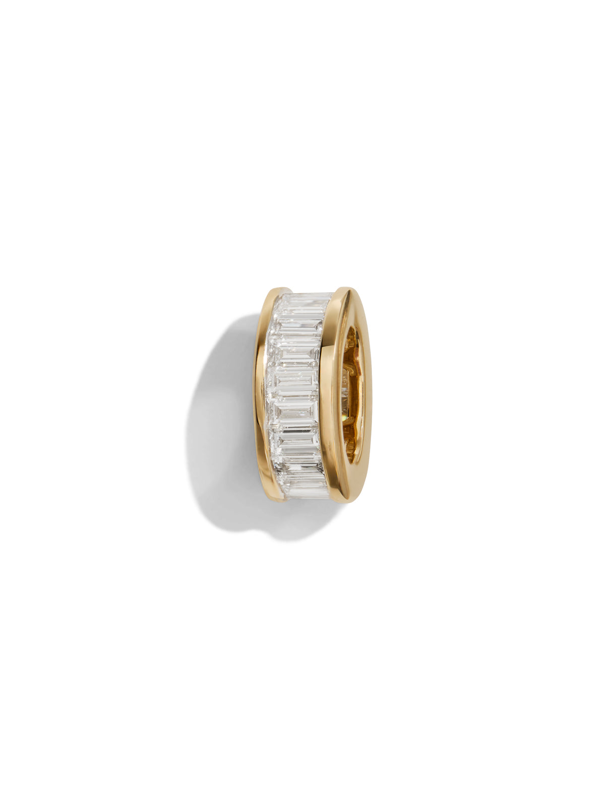Lab Grown Channel Set Baguette Big Bead