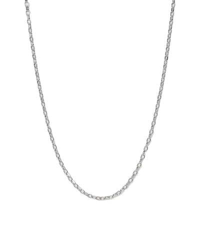 2mm Italian Chain Link Sterling Silver Necklace