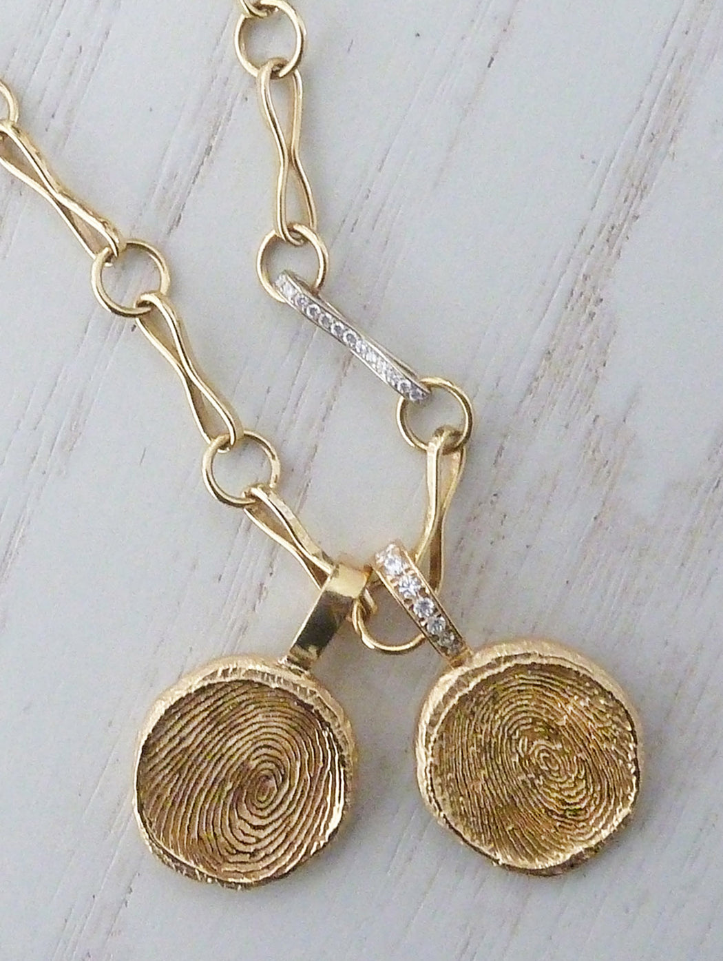 Custom Fingerprint Coin Pendant