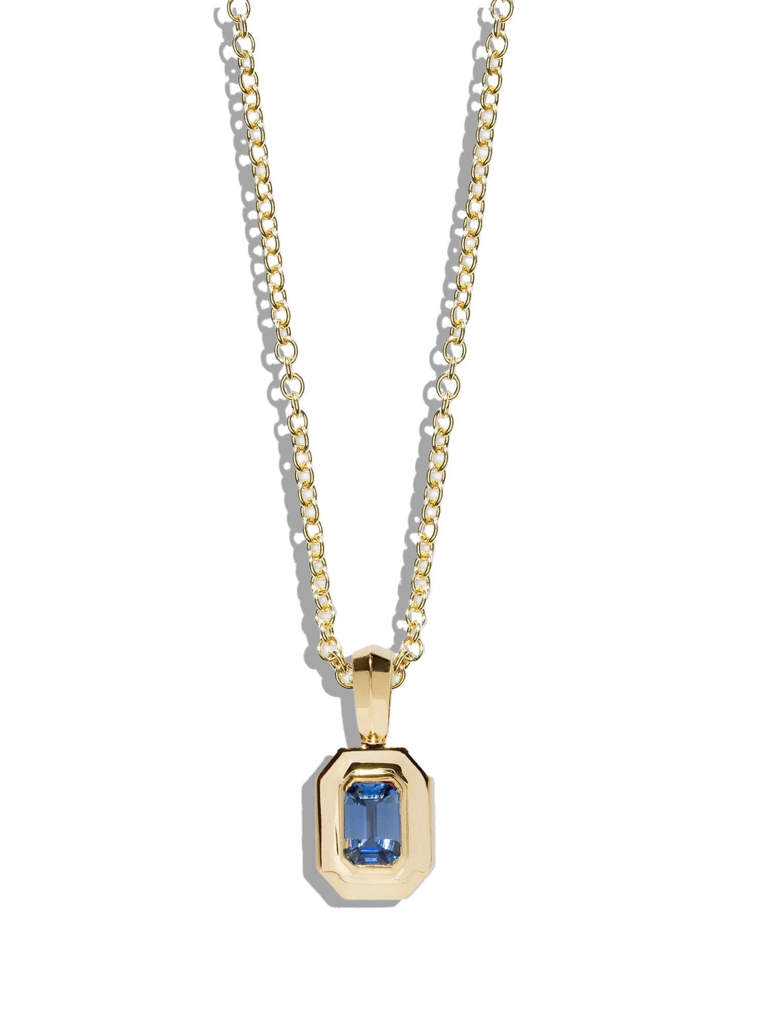 Petite Sapphire Circular Staircase Necklace