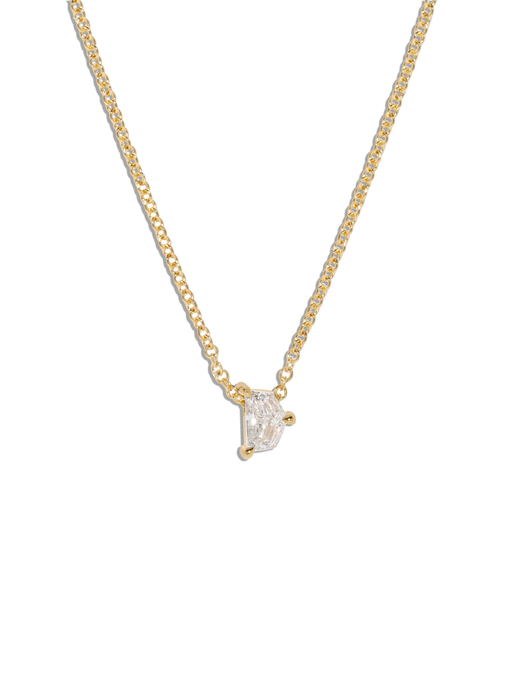 Allure Cadillac-Cut Diamond Yellow Gold Necklace