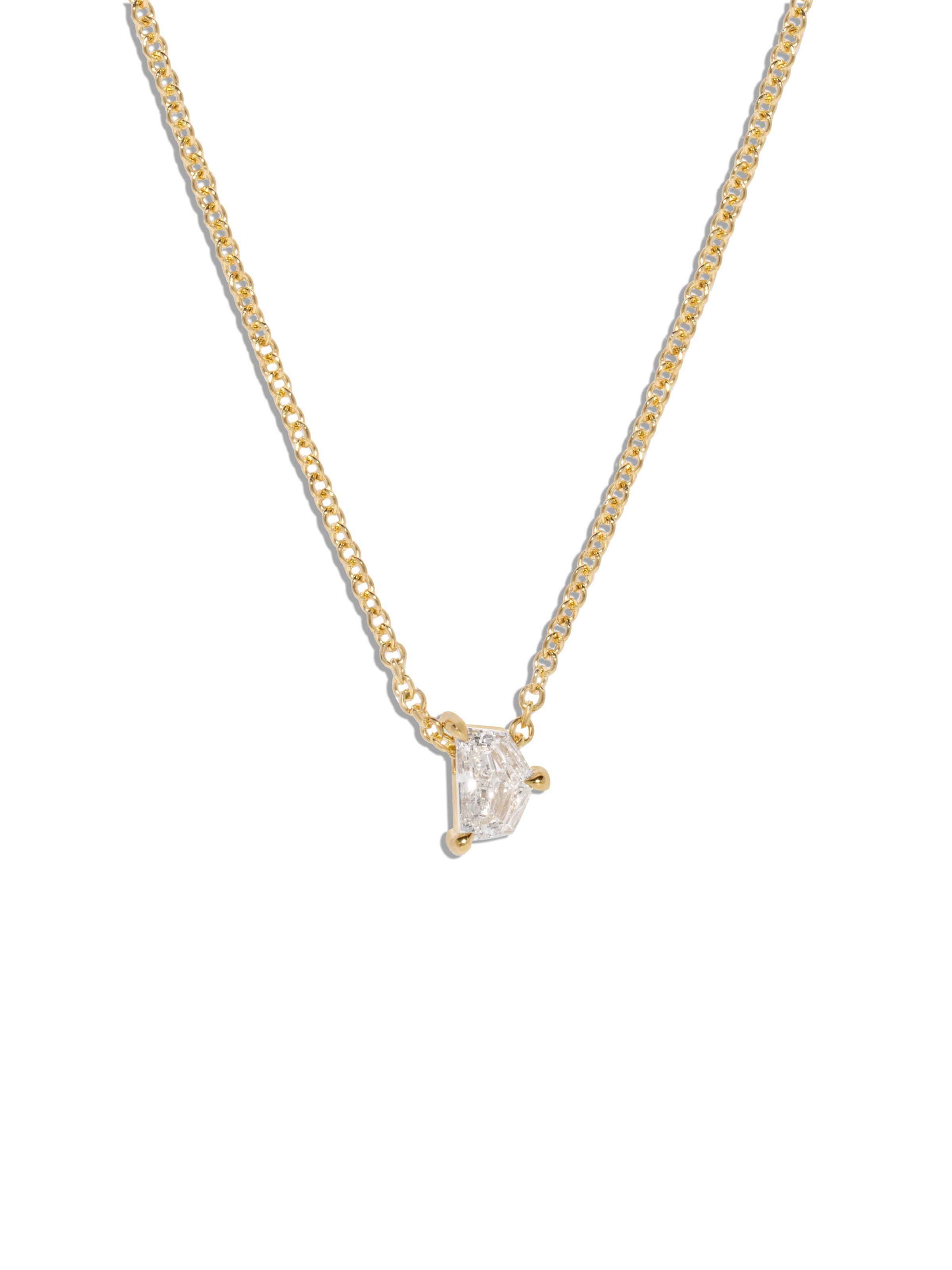 Allure Cadillac-Cut Diamond Yellow Gold Necklace