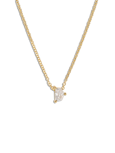 Allure Cadillac-Cut Diamond Yellow Gold Necklace