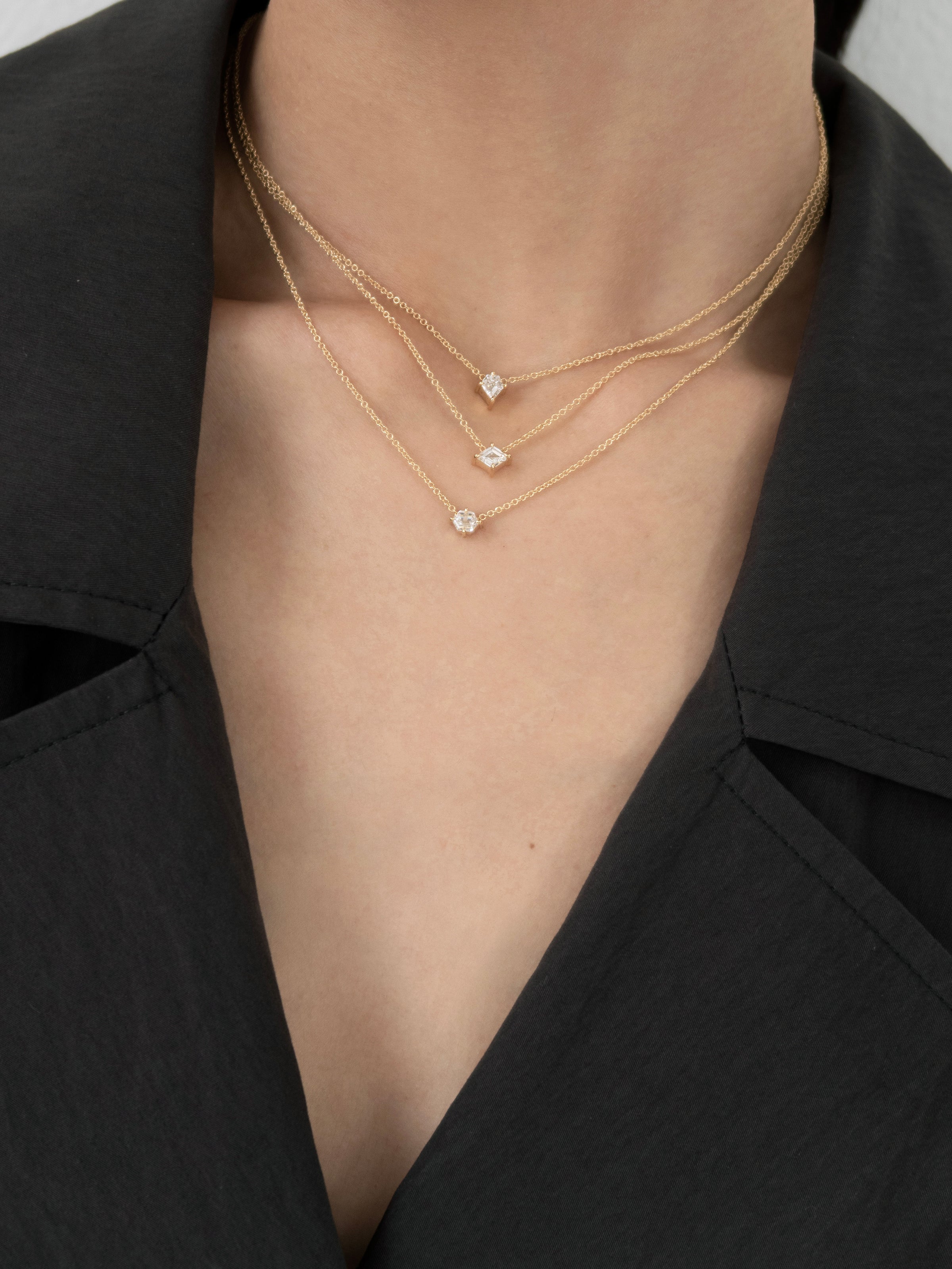 Allure Cadillac-Cut Diamond Yellow Gold Necklace