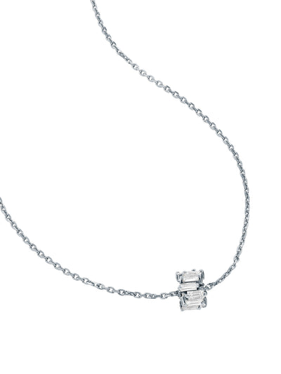 Infinite Diamond Rondelle White Gold Necklace