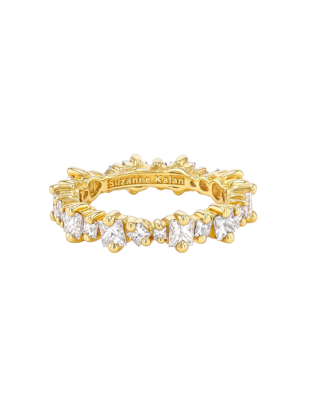 Princess Anna Diamond Eternity Yellow Gold Ring