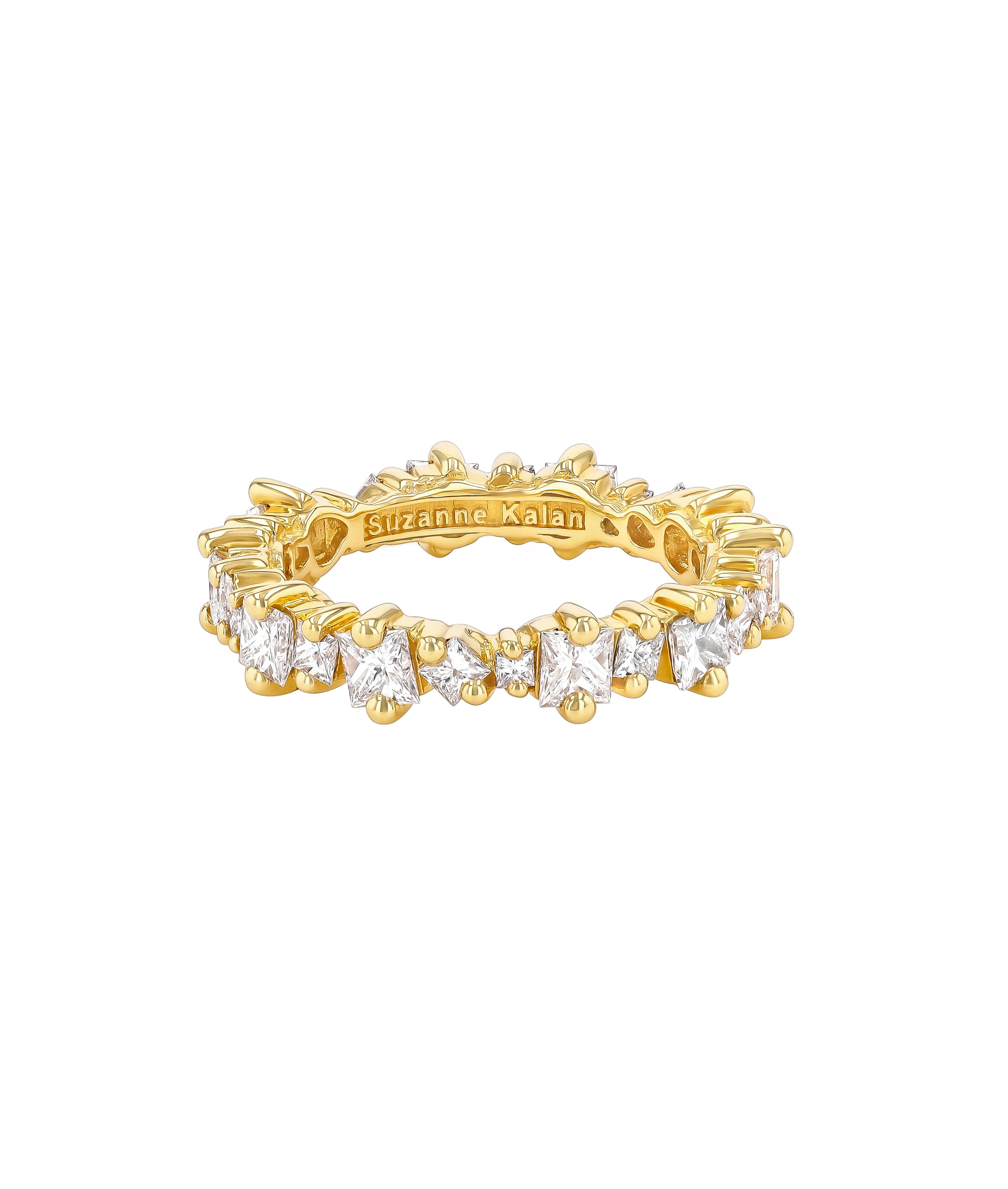 Princess Anna Diamond Eternity Yellow Gold Ring
