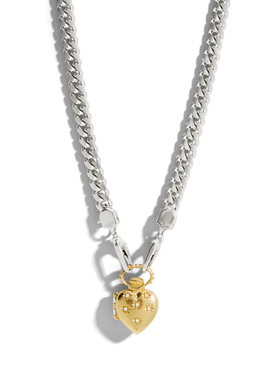 The Universe Vault on The Silver Curb Chain