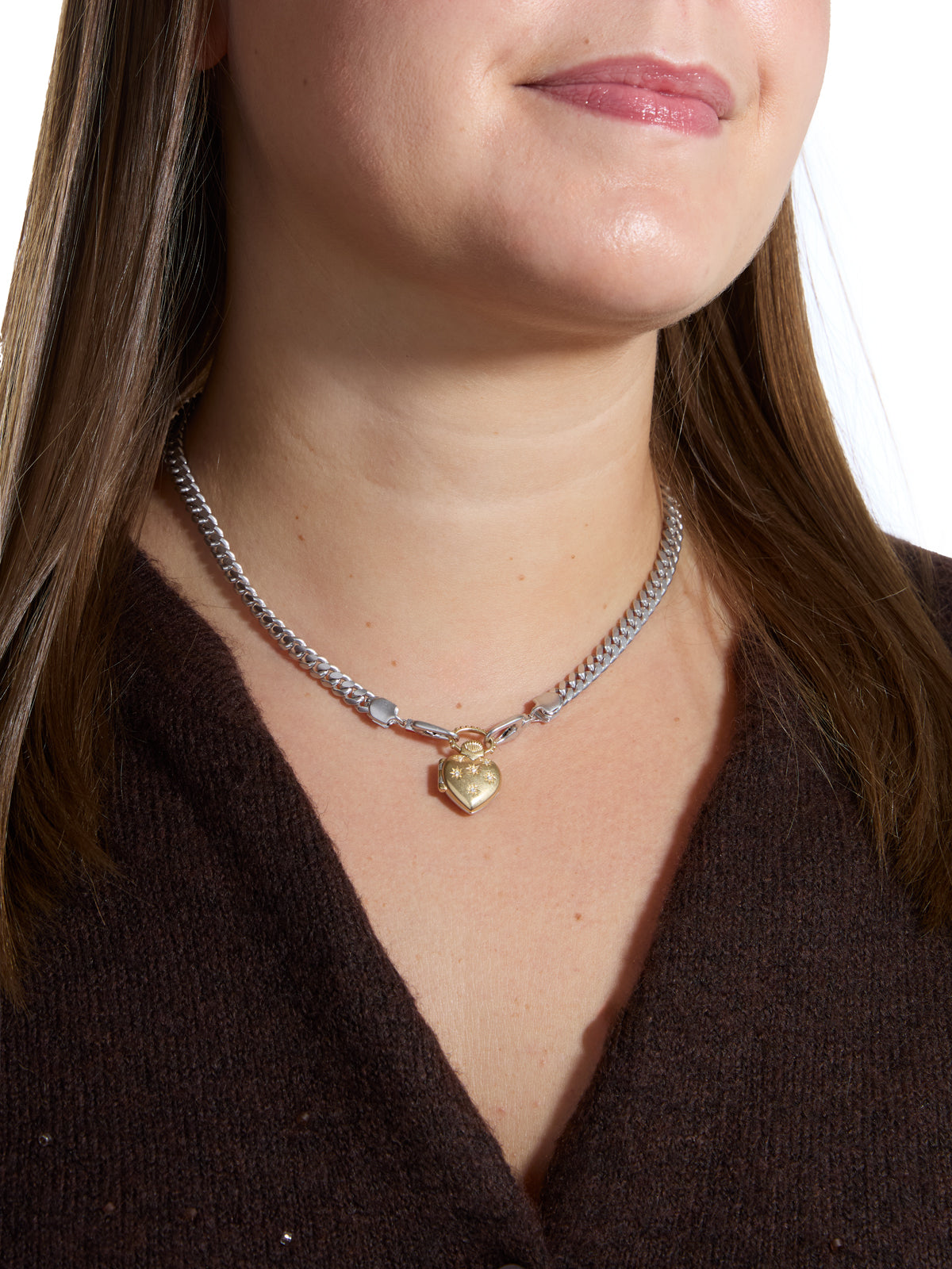 The Universe Vault on The Silver Curb Chain