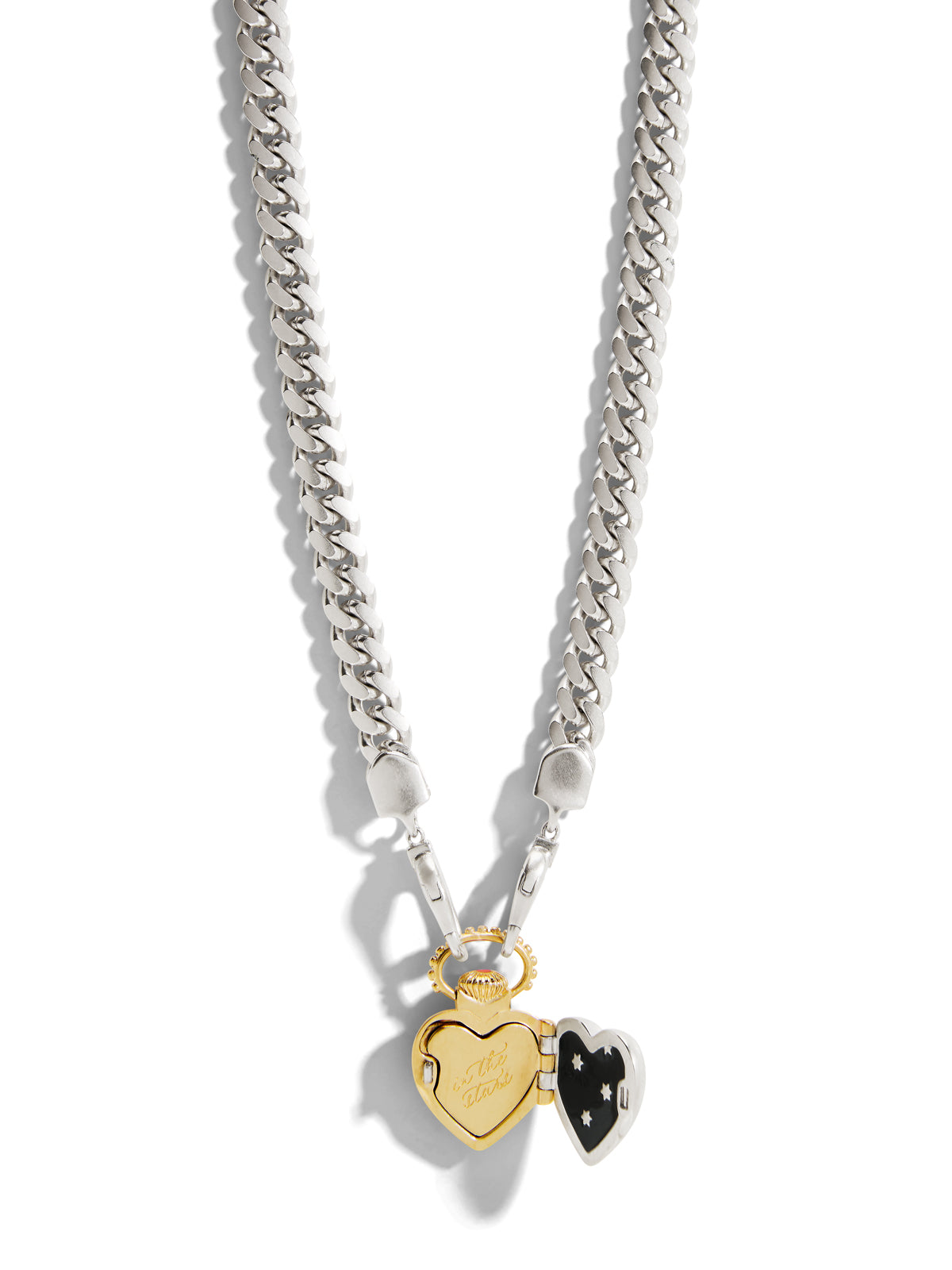 The Universe Vault on The Silver Curb Chain