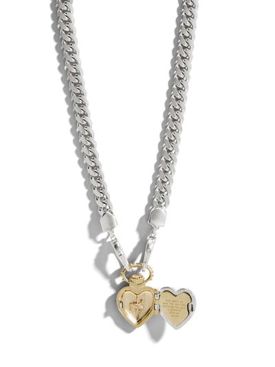 The Universe Vault on The Silver Curb Chain