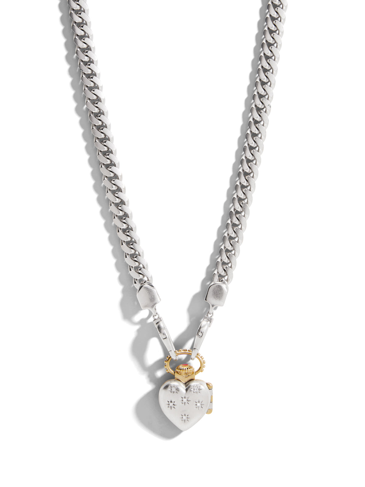 The Universe Vault on The Silver Curb Chain