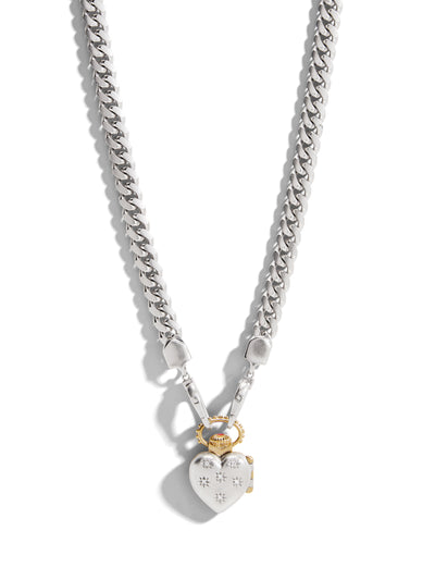 The Universe Vault on The Silver Curb Chain