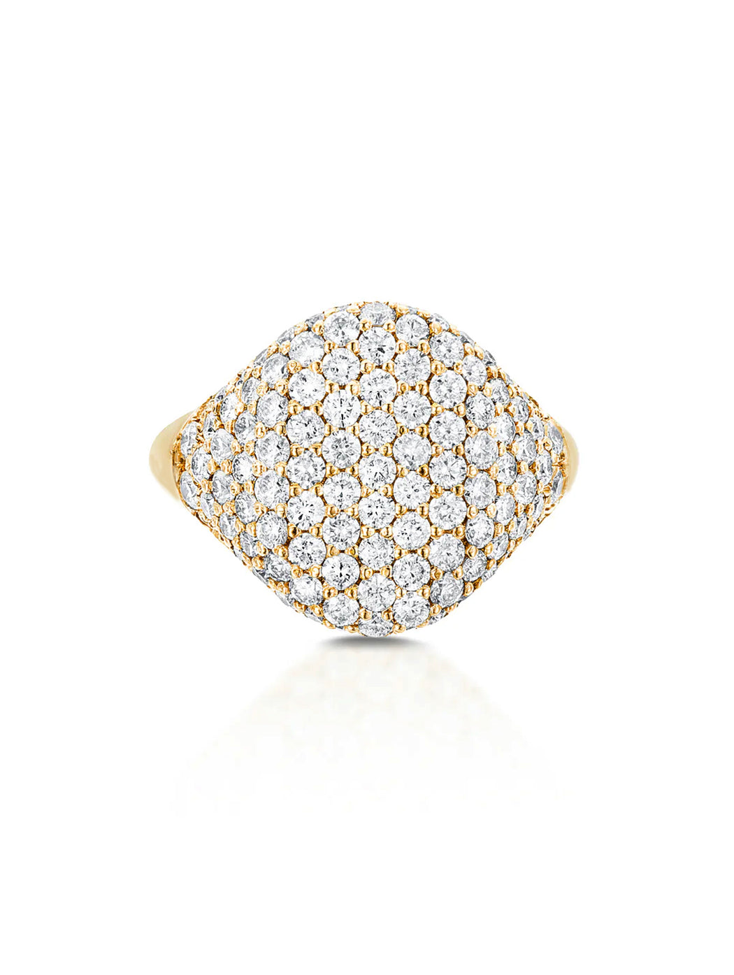Bling Pinky Yellow Gold Ring