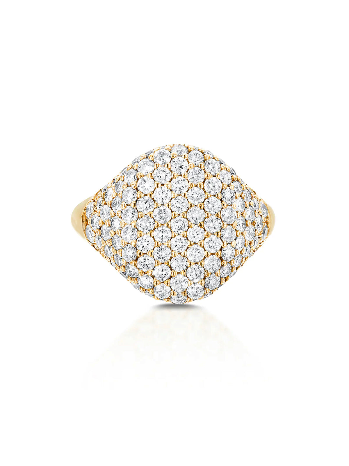 Bling Pinky Yellow Gold Ring