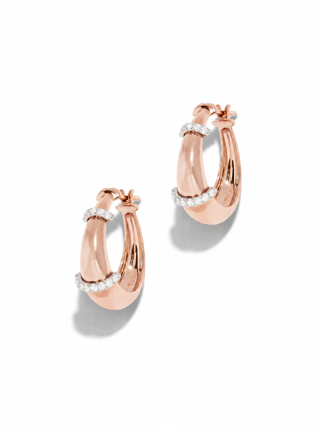 Buoy Size 3 Rose Gold Hoop Earrings