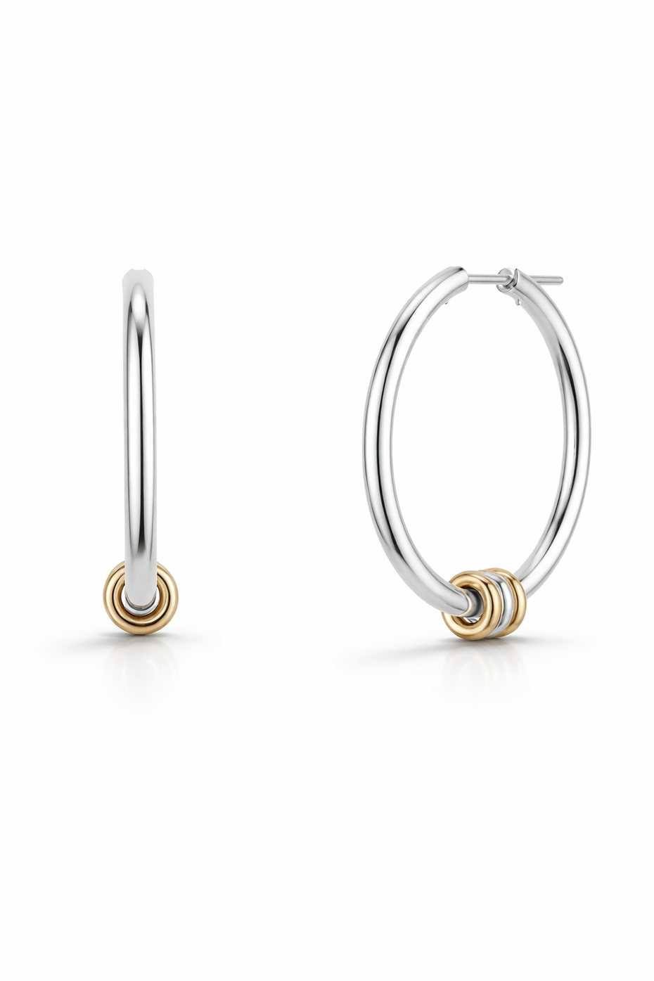 Argo SG Sterling Silver & Yellow Gold Earrings