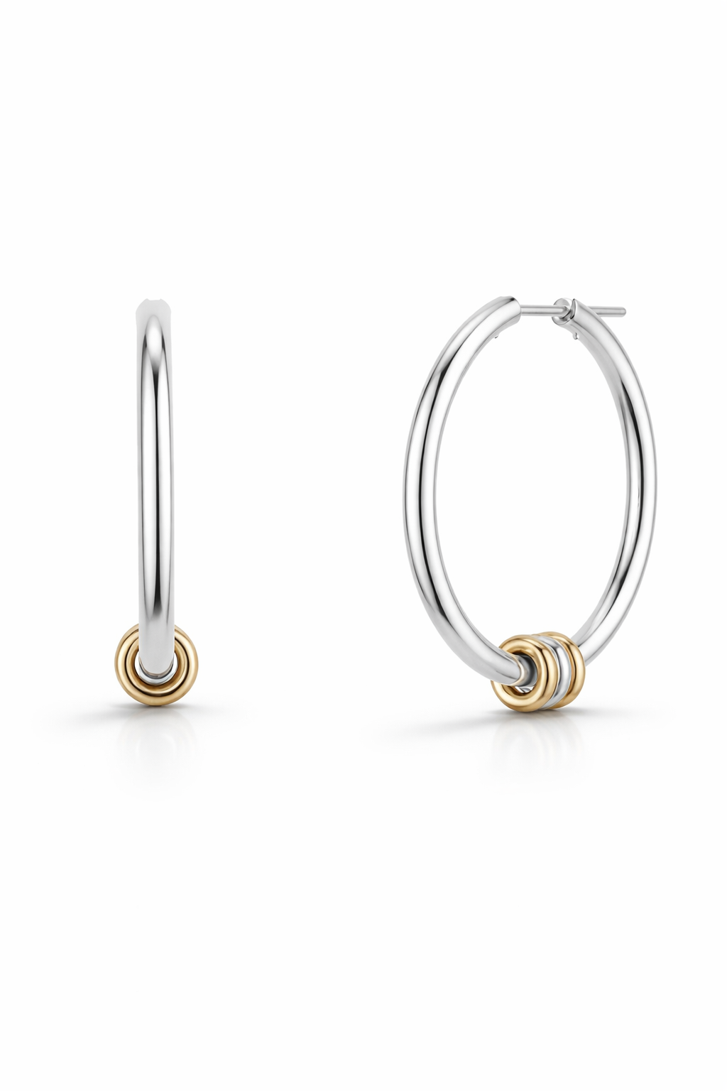 Argo SG Sterling Silver & Yellow Gold Earrings