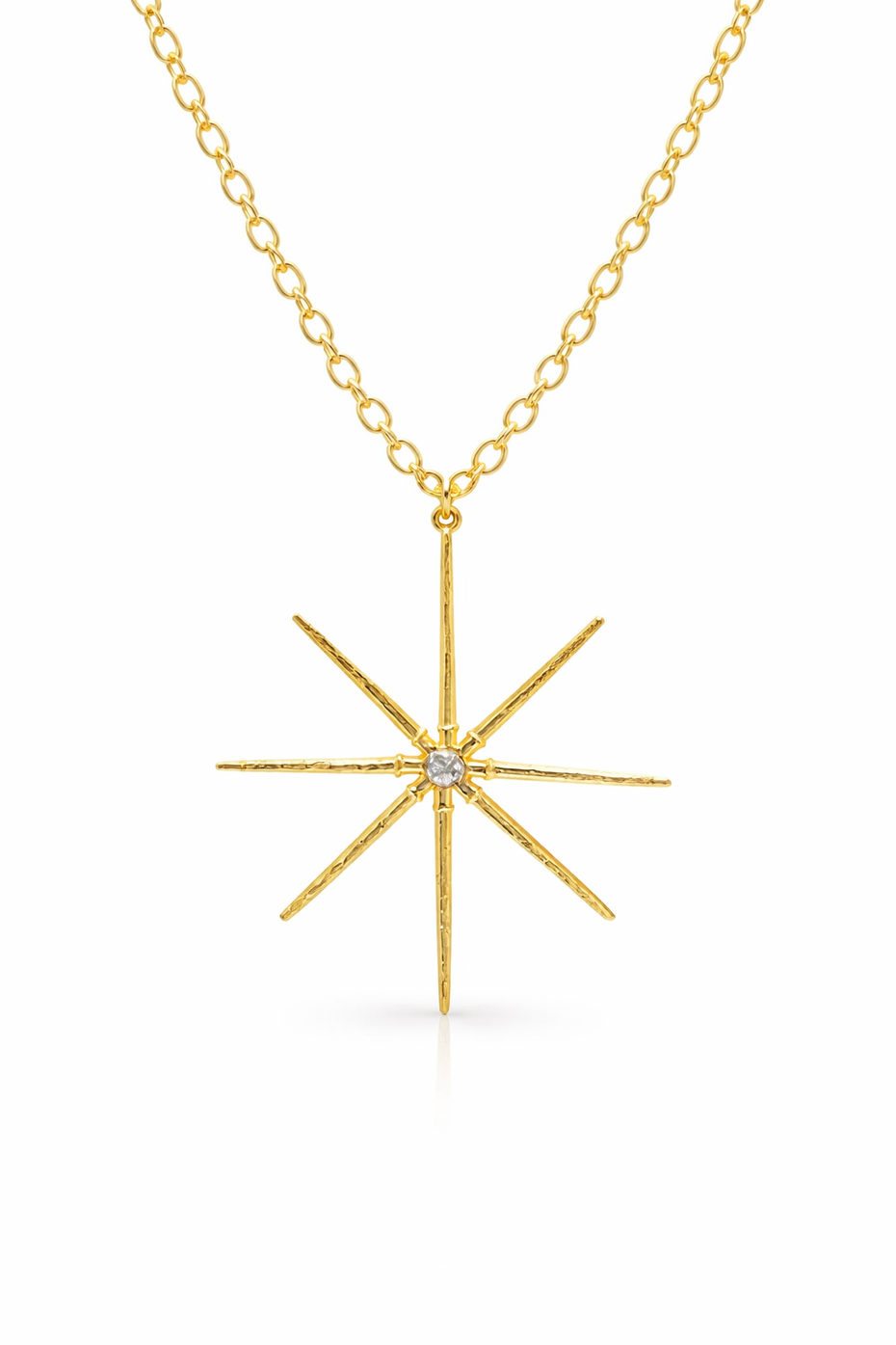 Sea Star Yellow Gold Necklace