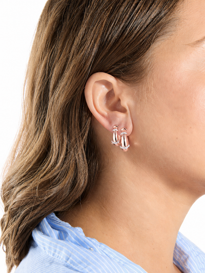 Buoy Size 3 Rose Gold Hoop Earrings