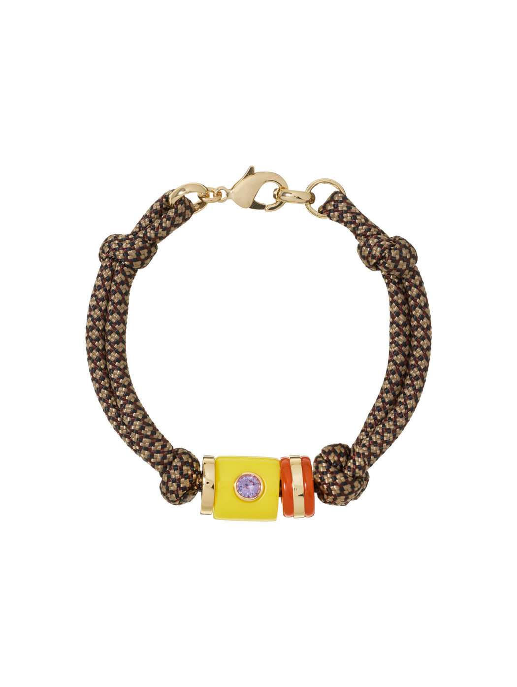 The Lemon Cylinder Cord Bracelet