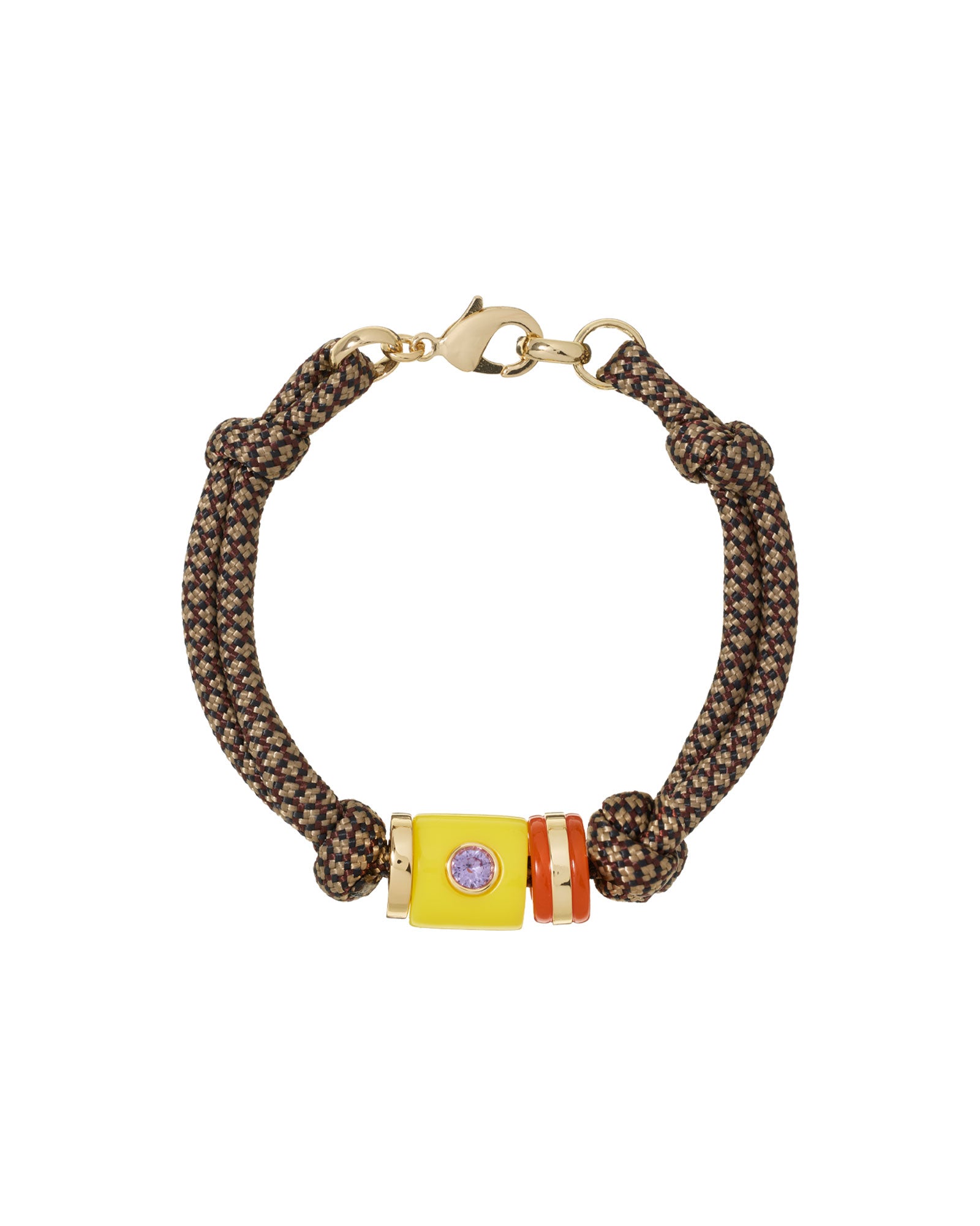 The Lemon Cylinder Cord Bracelet