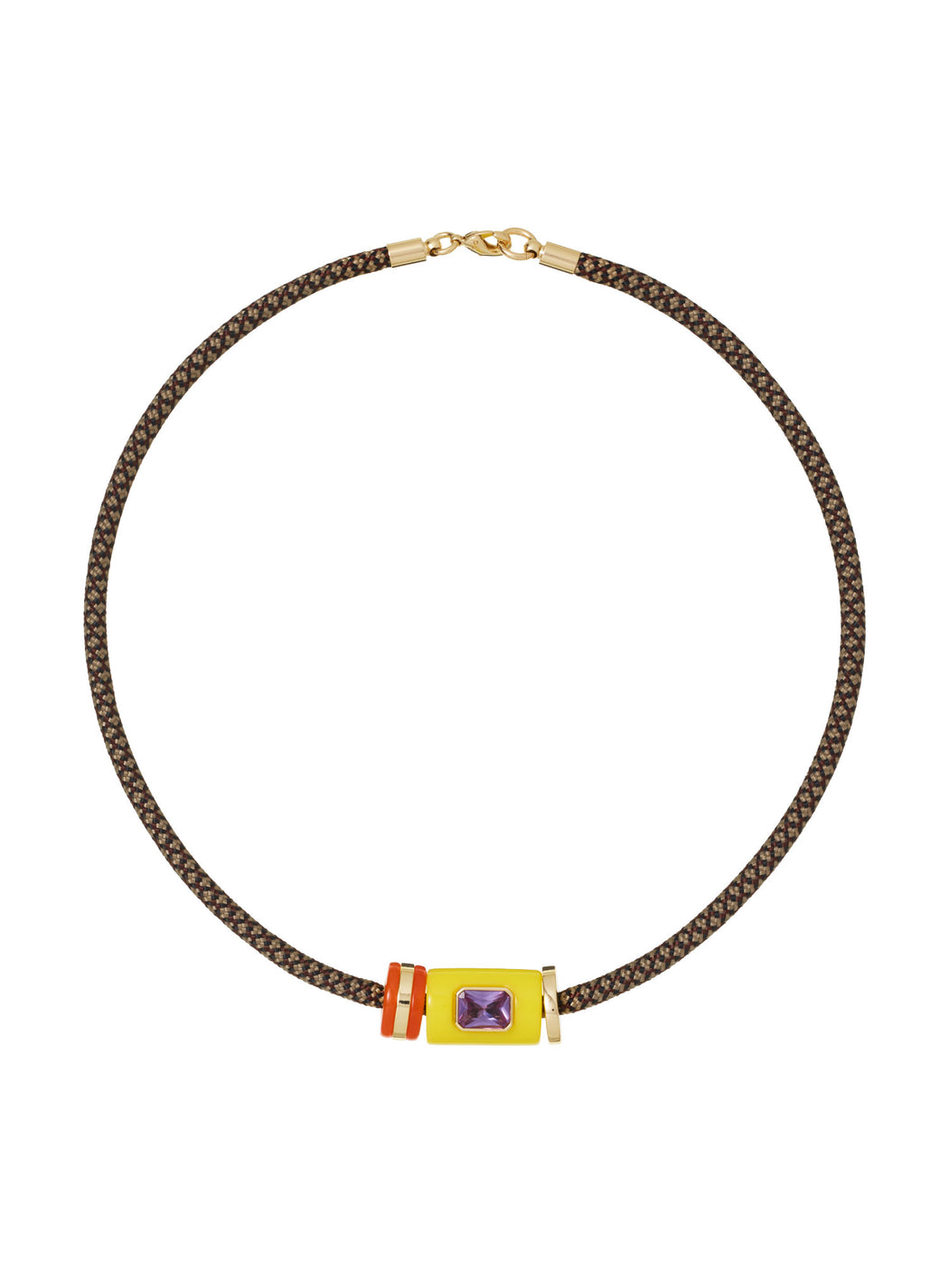 The Lemon Cylinder Cord Necklace