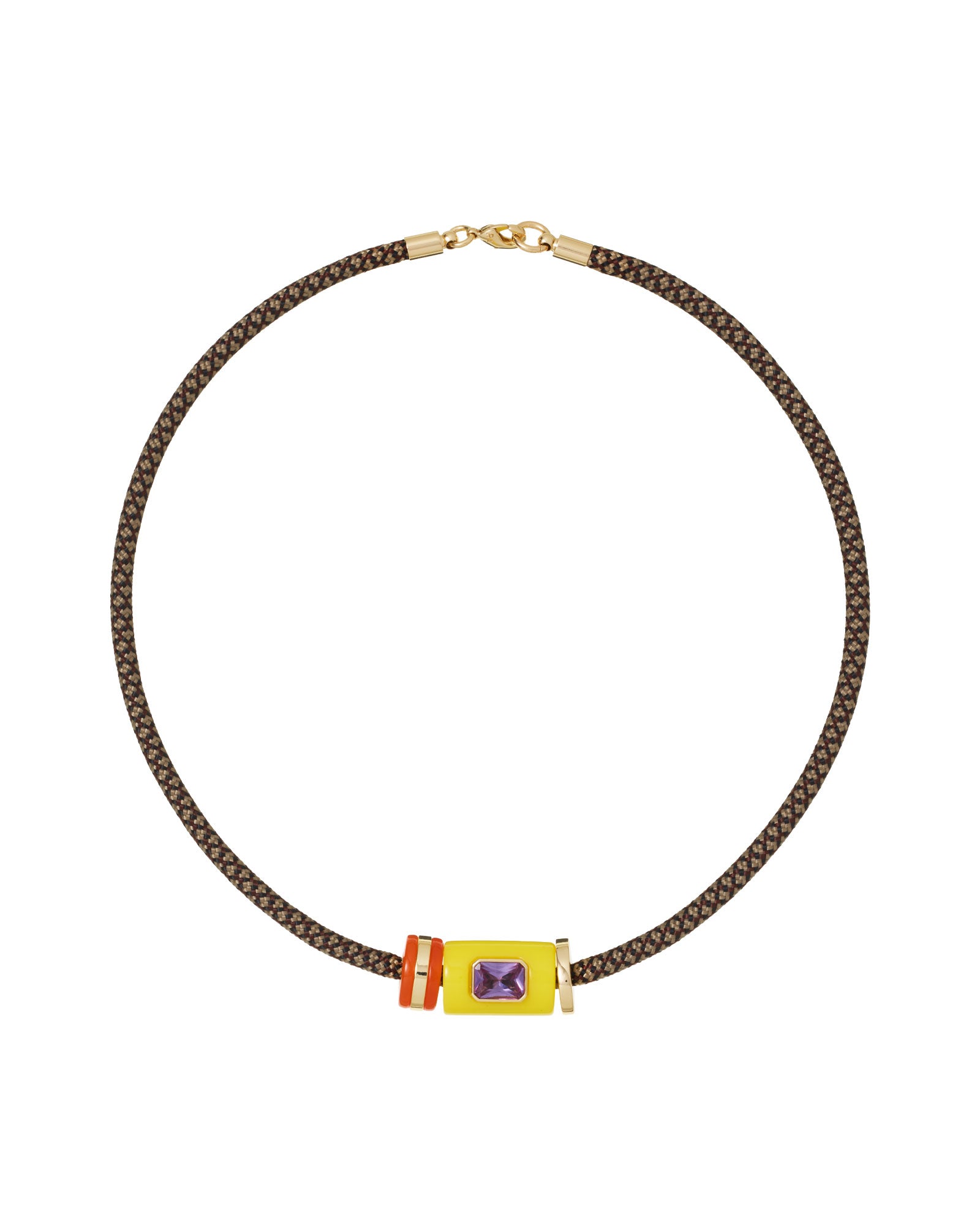 The Lemon Cylinder Cord Necklace
