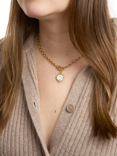 Heavy Belcher Sister Hook Yellow Gold Necklace