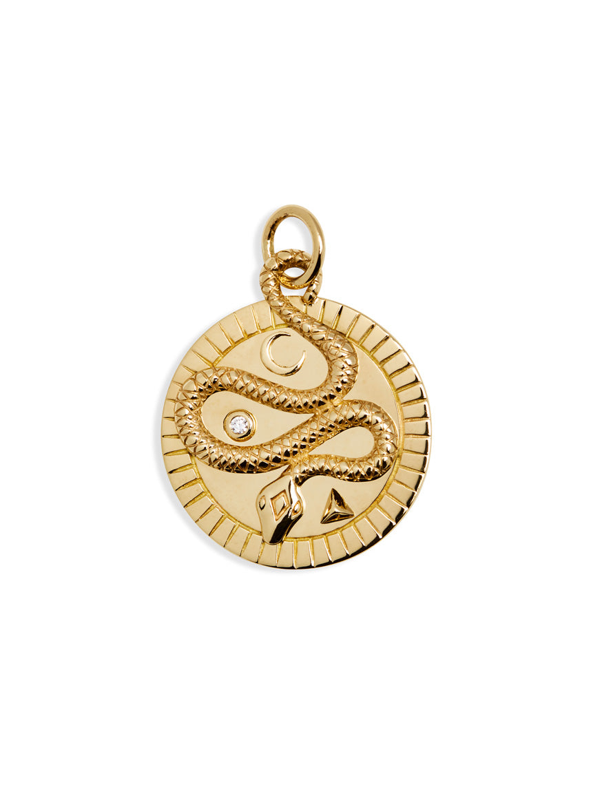 Medium Wholeness Yellow Gold Medallion