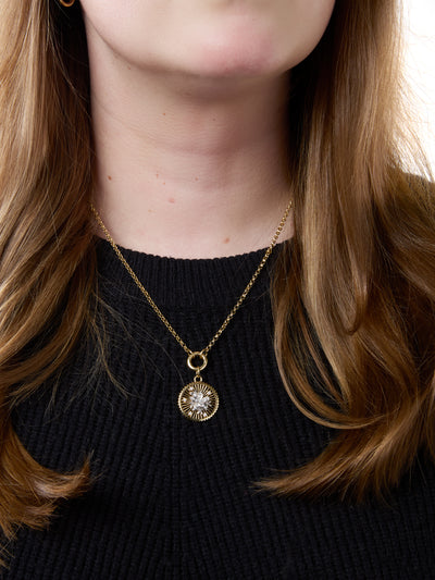 Resilience Blossoms Medallion with Pavé Sparrow Annex Link