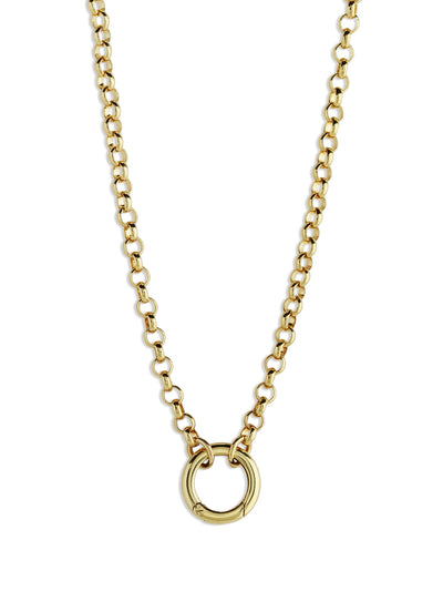 Medium Open Belcher With Chubby Annex Link Chain Necklace
