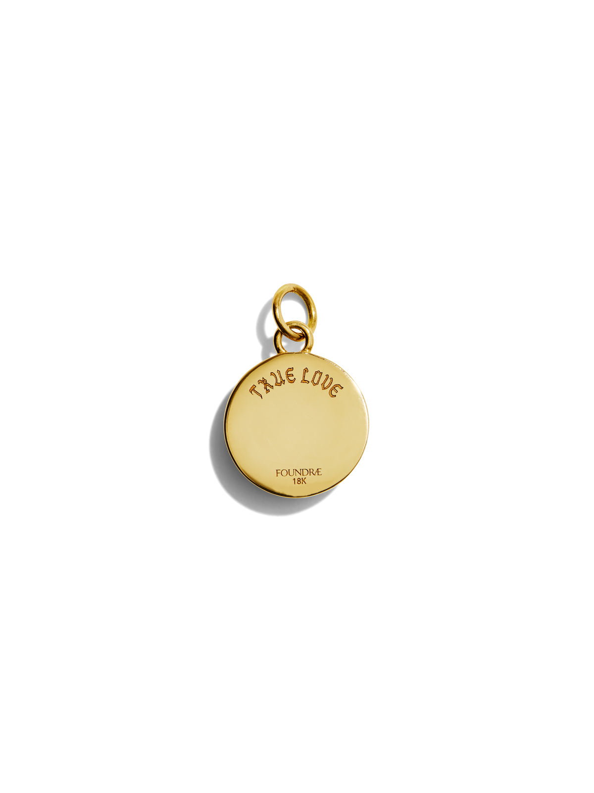 Baby True Love Knot Yellow Gold Medallion Charm