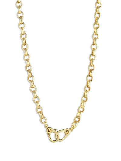Heavy Belcher Sister Hook Yellow Gold Necklace