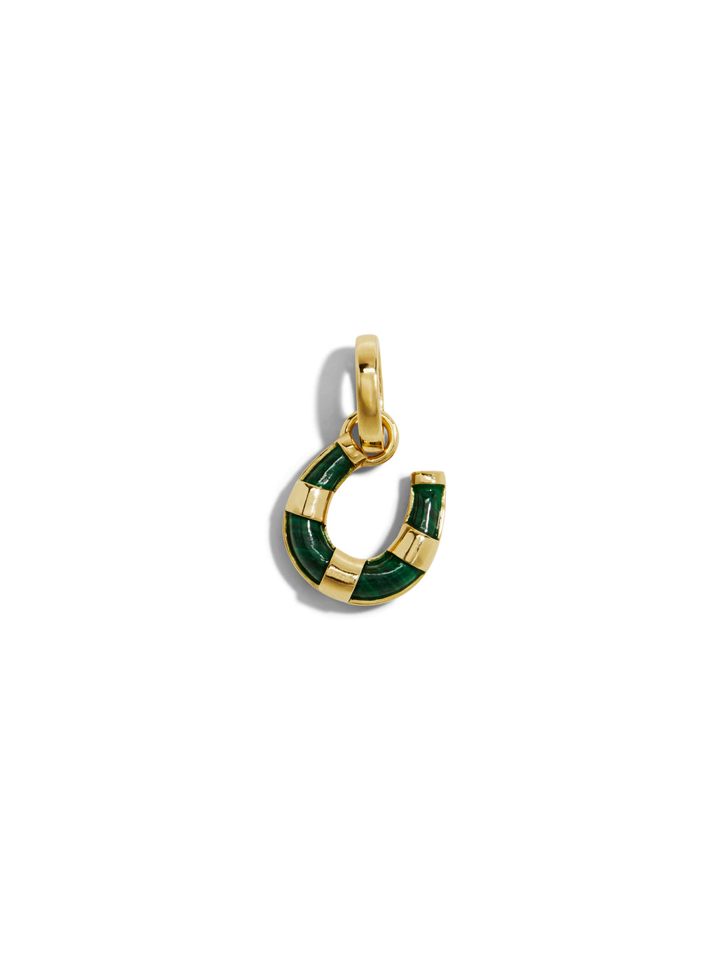 Protection Malachite Horseshoe Miniature Pendant On Annex Link