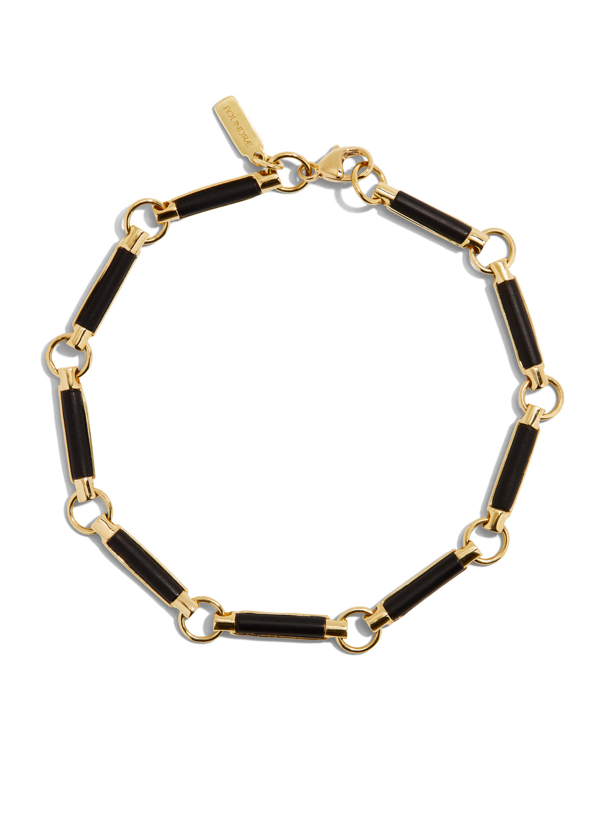 Onyx Element Yellow Gold Chain Bracelet