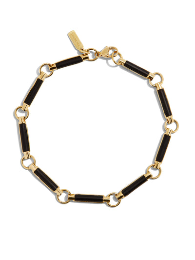 Onyx Element Yellow Gold Chain Bracelet