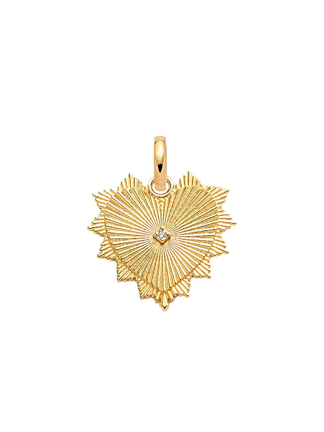 Medium Heart Love Token Medallion On Annex Link