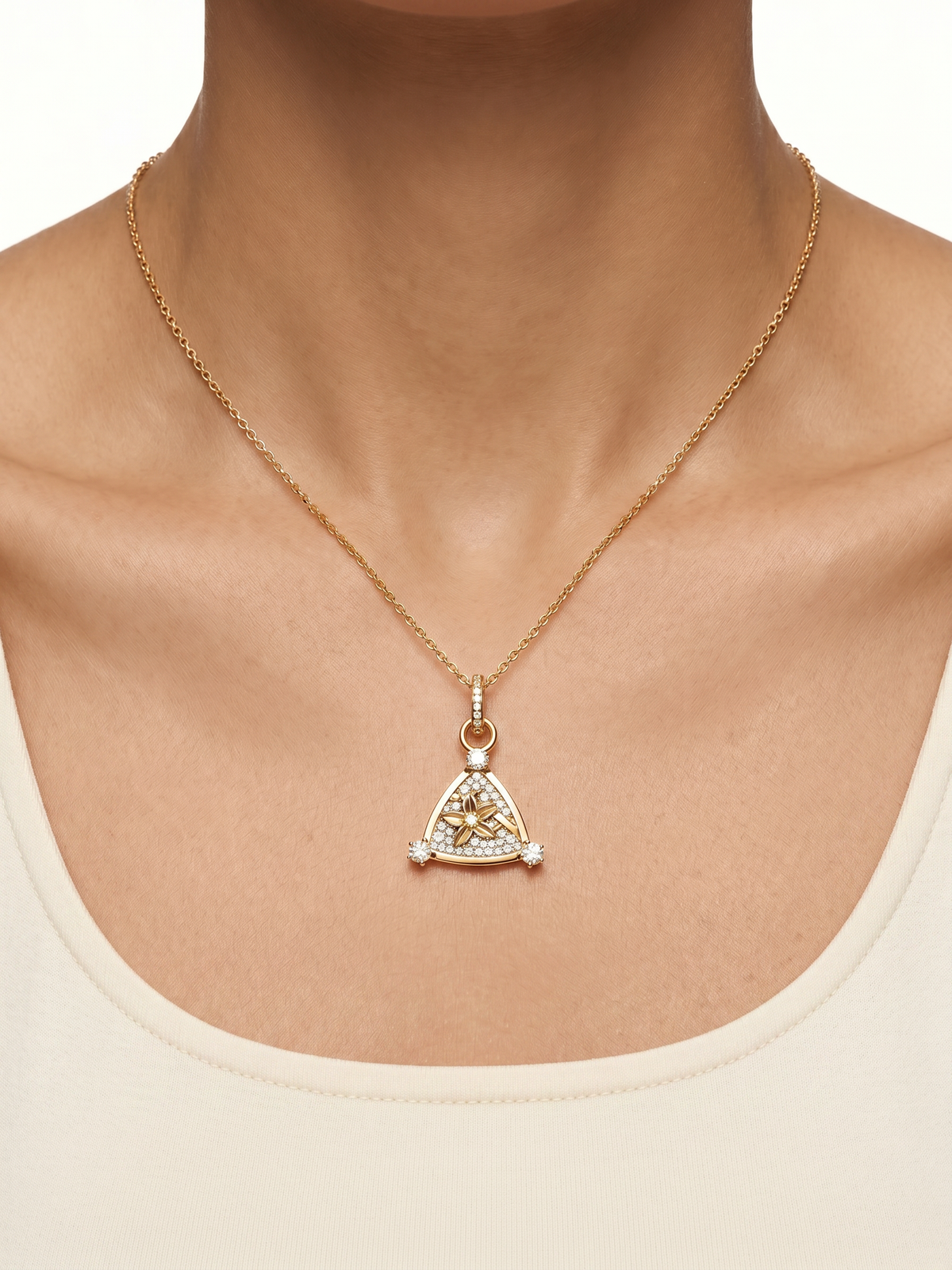 Resilience Pavé Blossom Miniature Pendant