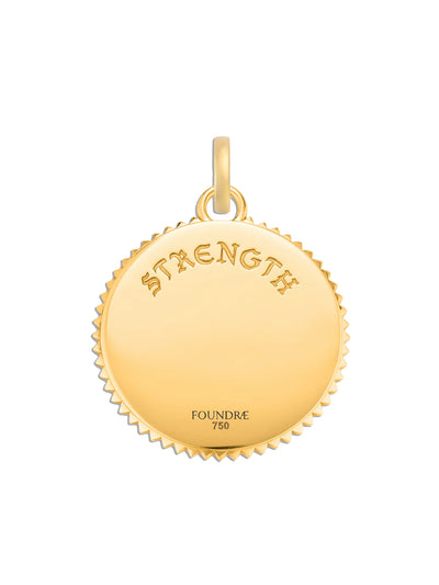 Pavé Solar & Lunar Large Mixed Gold Charm