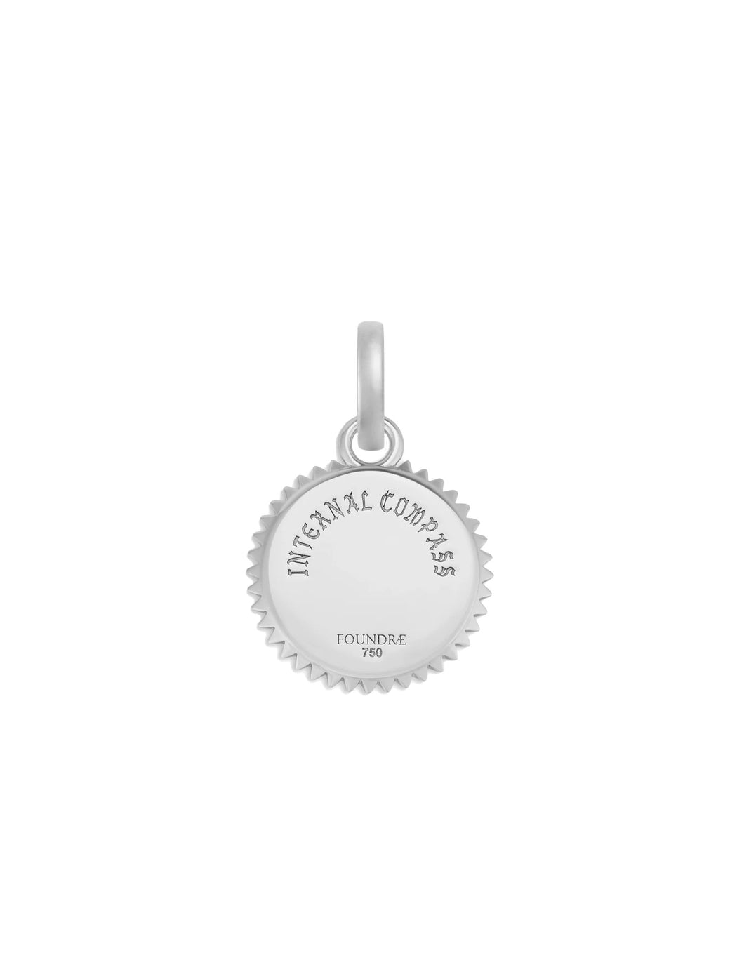 Diamond Internal Compass Baby Mixed Gold Charm