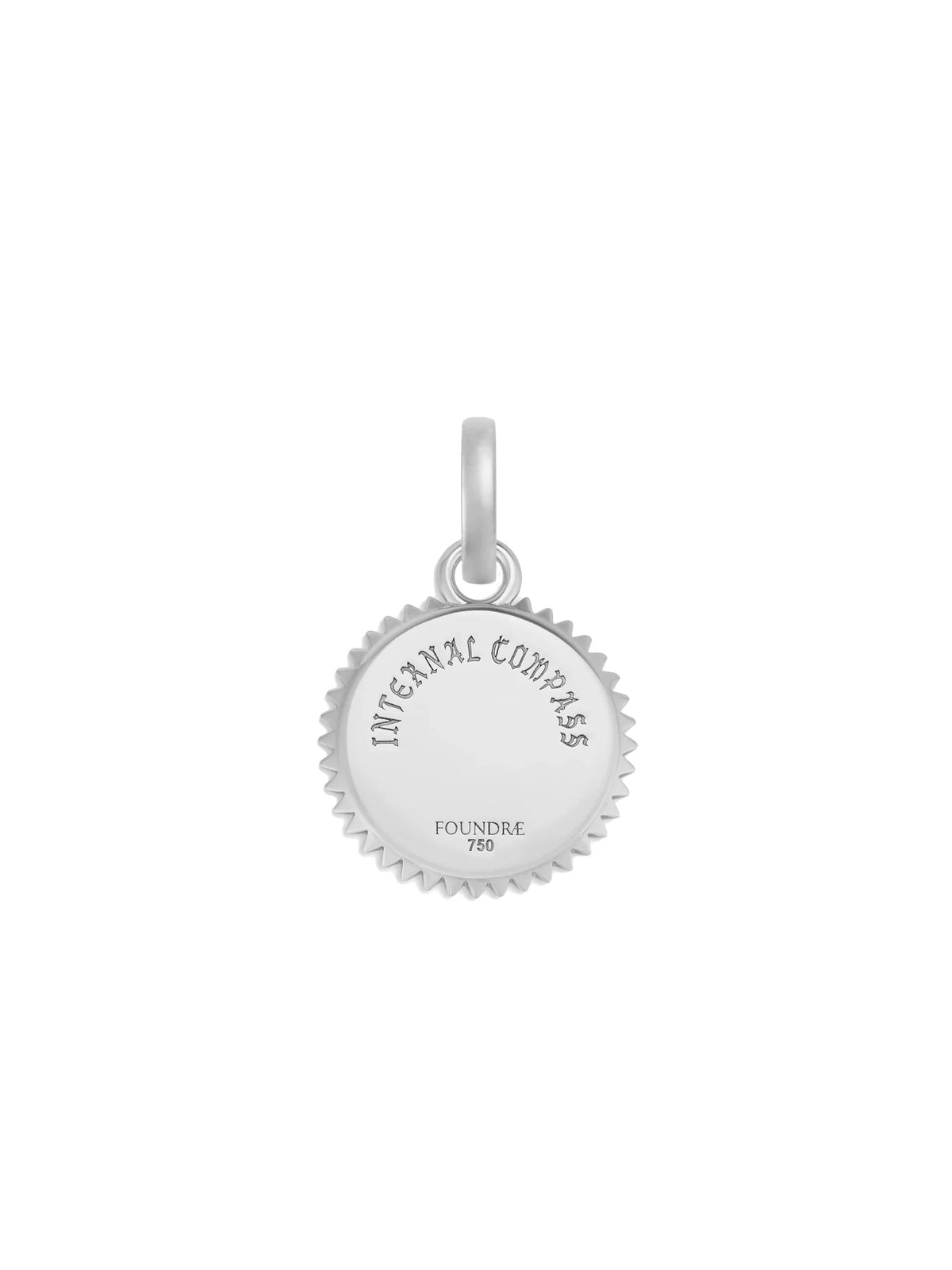 Diamond Internal Compass Baby Mixed Gold Charm